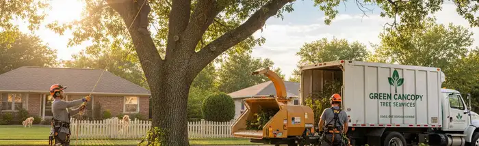 Louisville, KY tree service team providing safe tree removal, trimming, and pruning for homeowners