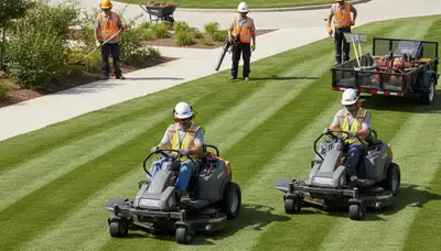 Louisville, KY tree service team providing landscaping and property care for local homes and businesses