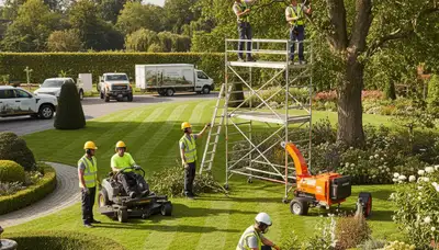 Louisville Tree Service KY landscaping crew serving residential properties in Louisville, KY