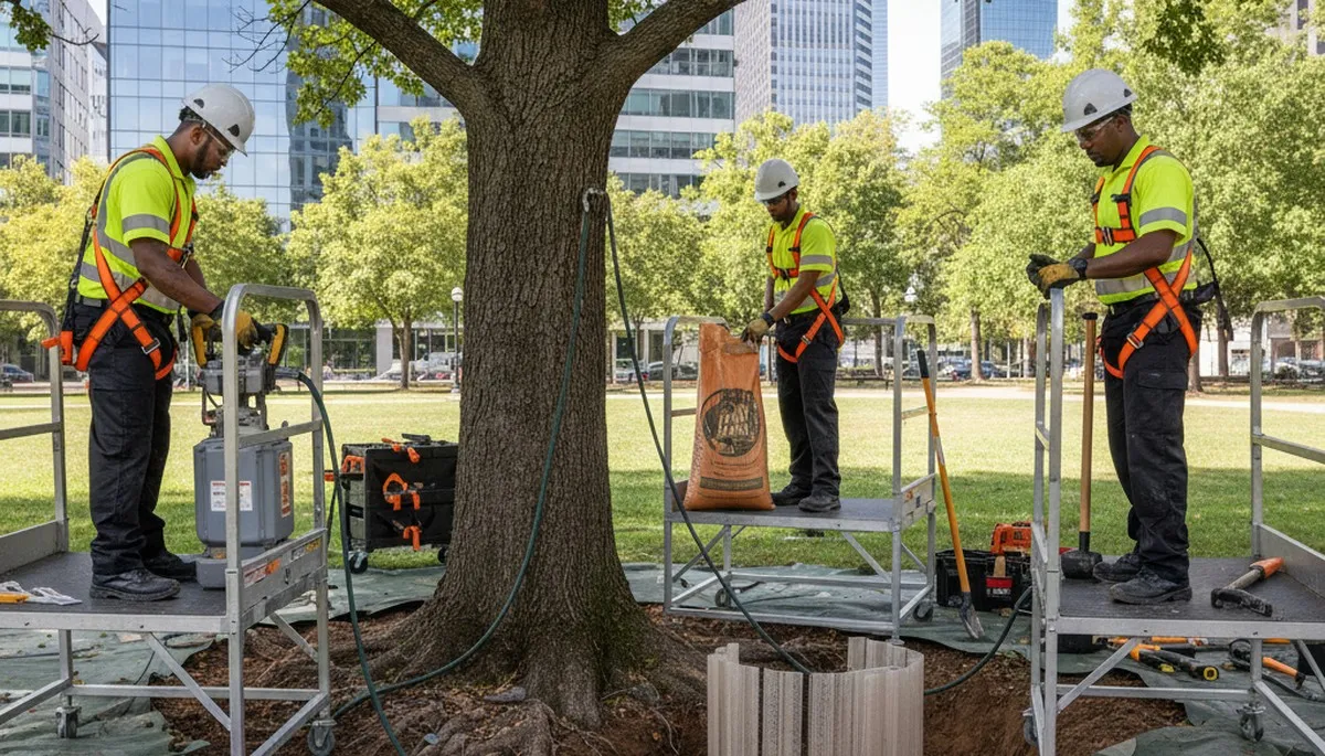 Root protection service in Louisville, KY for healthy tree roots and soil care