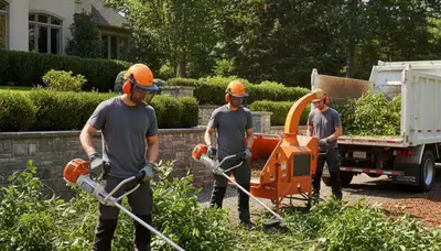 Shrub removal service in Louisville, KY for overgrown bushes and yard cleanup