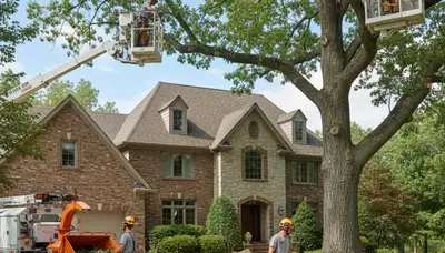 Louisville, KY tree service crew providing professional tree care for residential and commercial properties