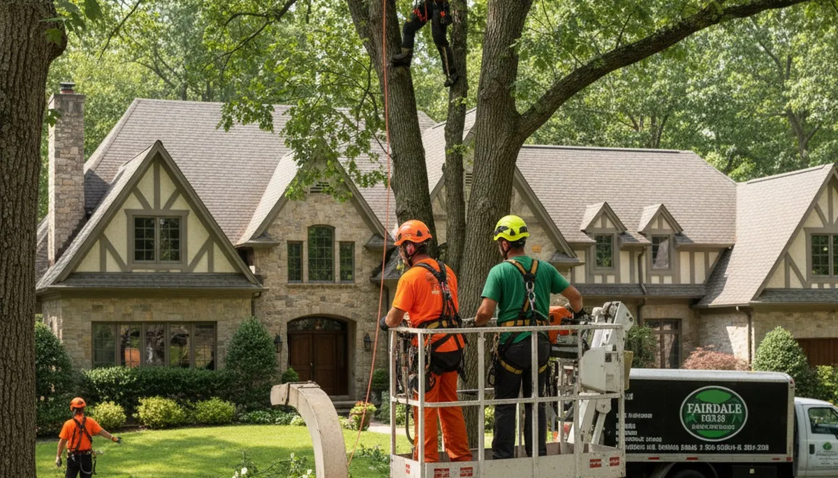 Louisville, KY tree service crew providing professional tree removal and trimming services