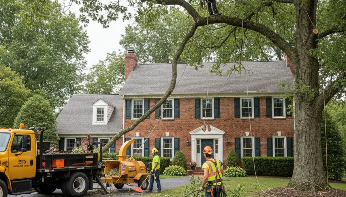 Tree service crew in Louisville, KY providing professional tree care and removal services
