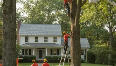 Louisville, KY tree service crew providing professional tree trimming and removal services
