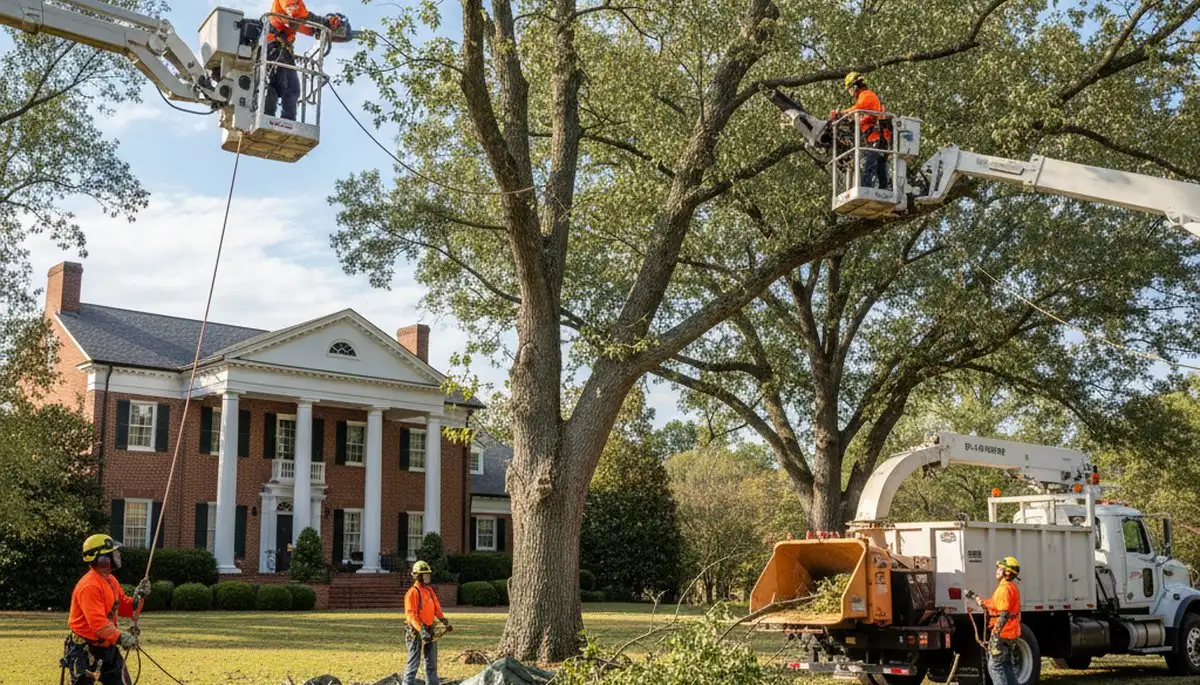 Louisville, KY tree service crew providing professional tree removal and trimming for local properties