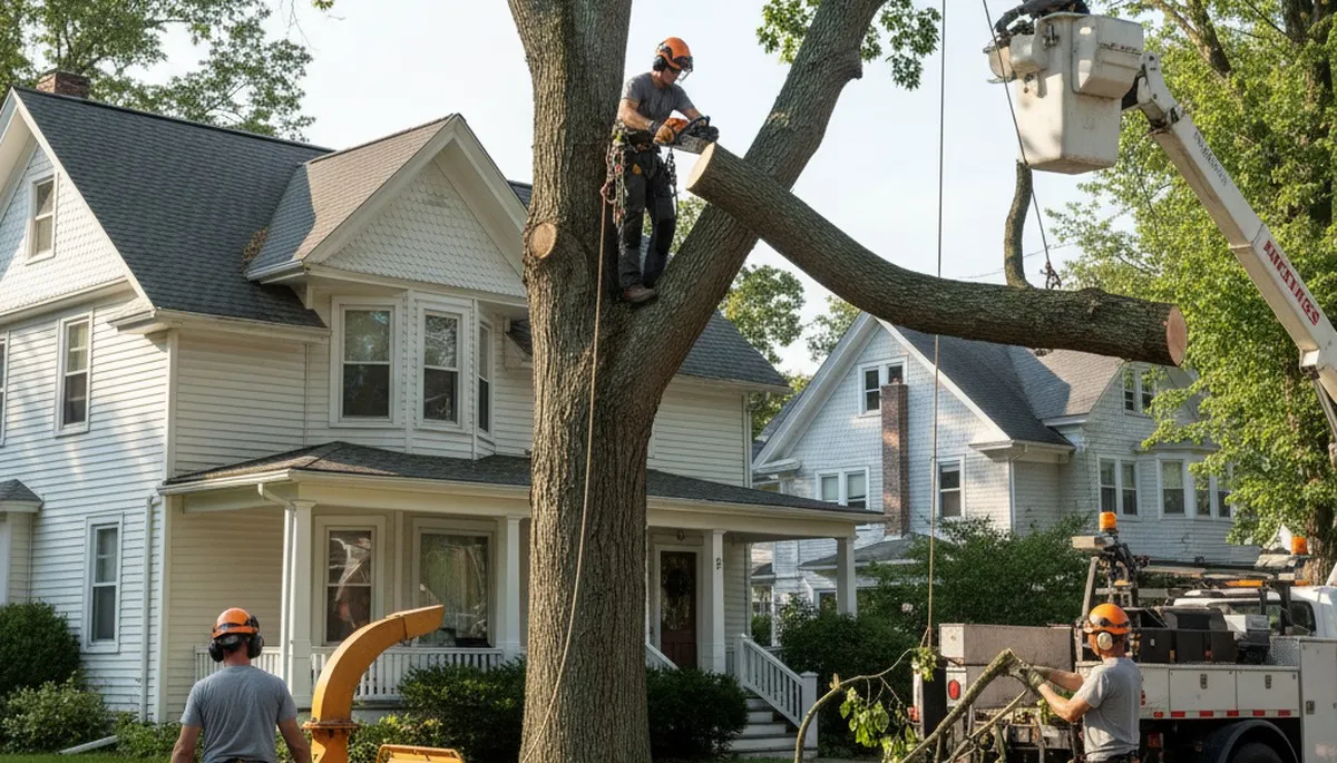 Tree service crew in Louisville, KY providing professional tree care and removal services