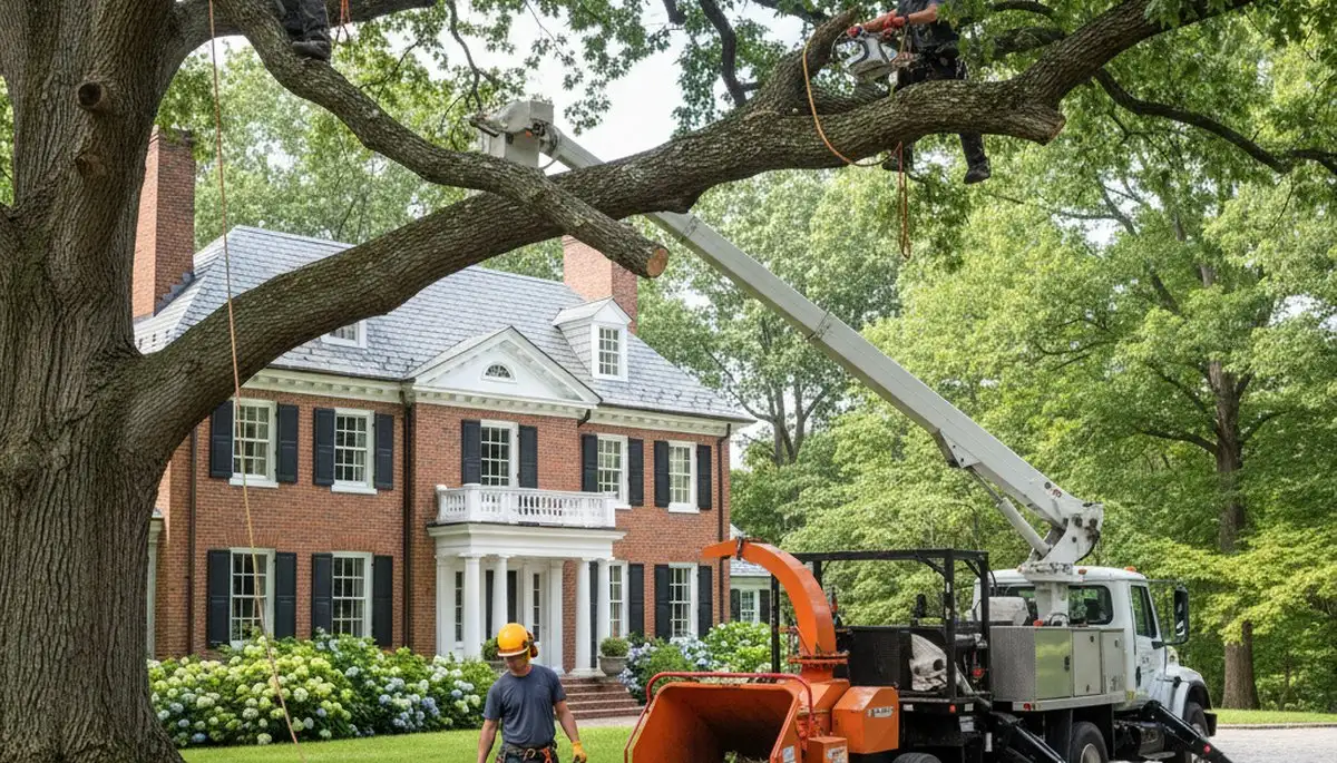 Louisville, KY tree service team providing professional tree removal and trimming work