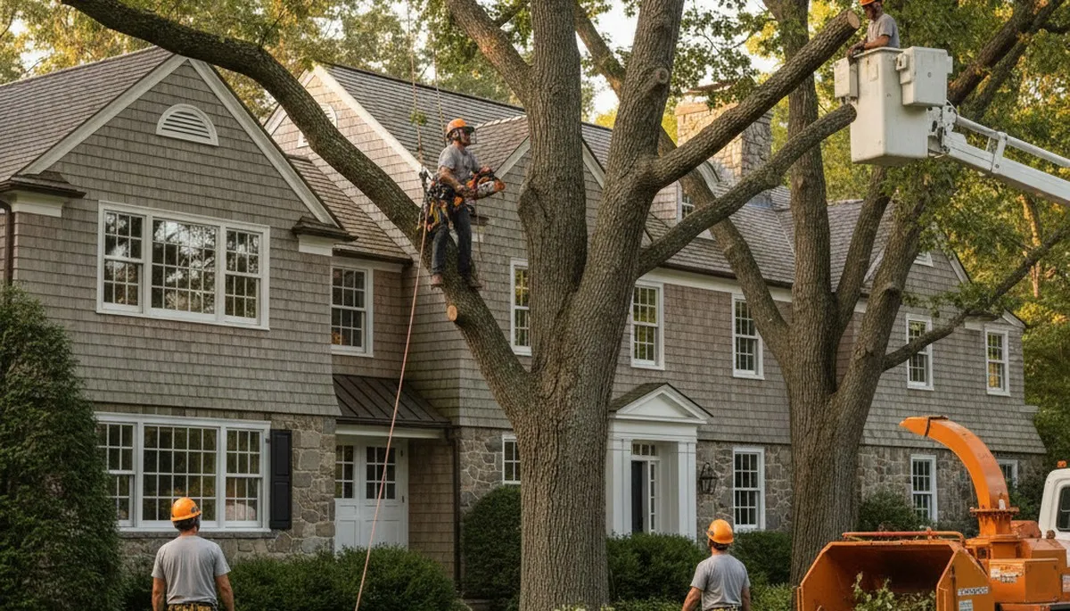 Louisville, KY tree service crew providing professional tree care and removal for local properties